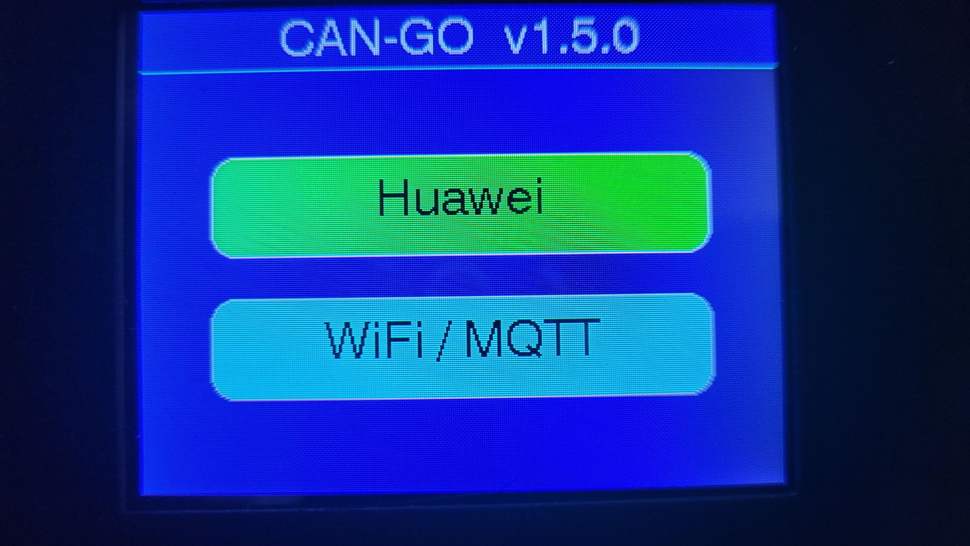 CAN-GO 2 powered on