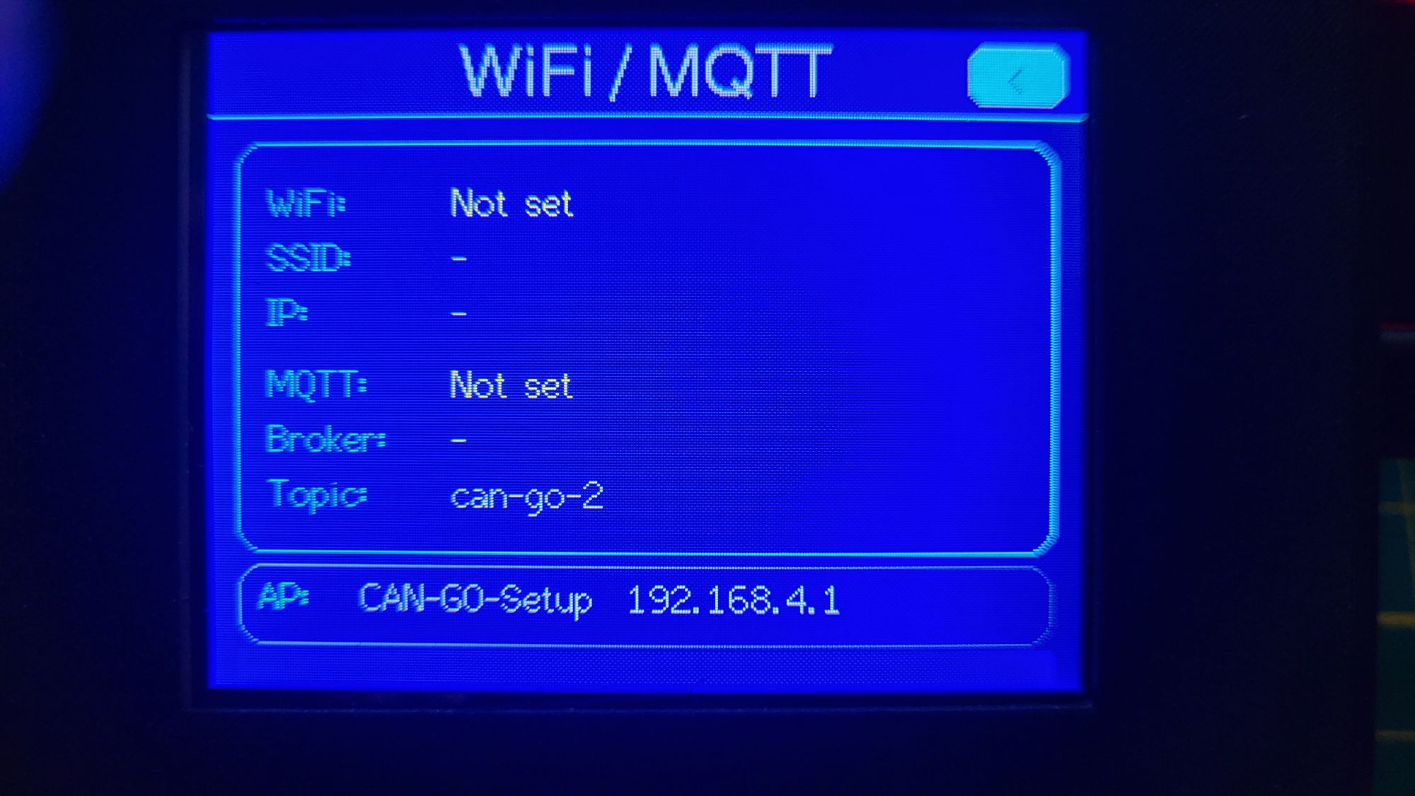 CAN-GO 2 desktop test