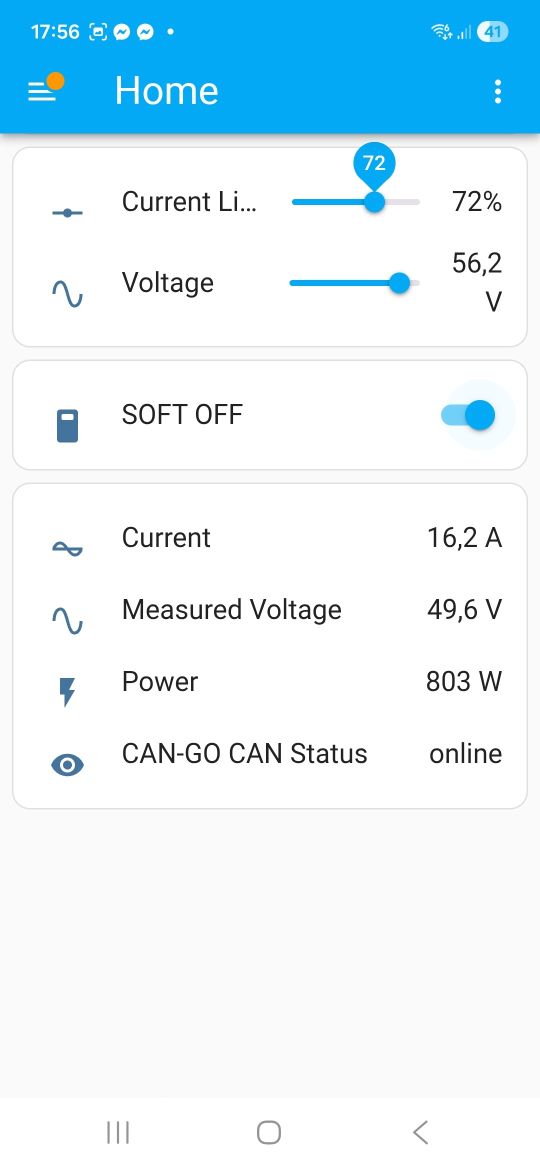 Home Assistant Soft OFF view 72 percent