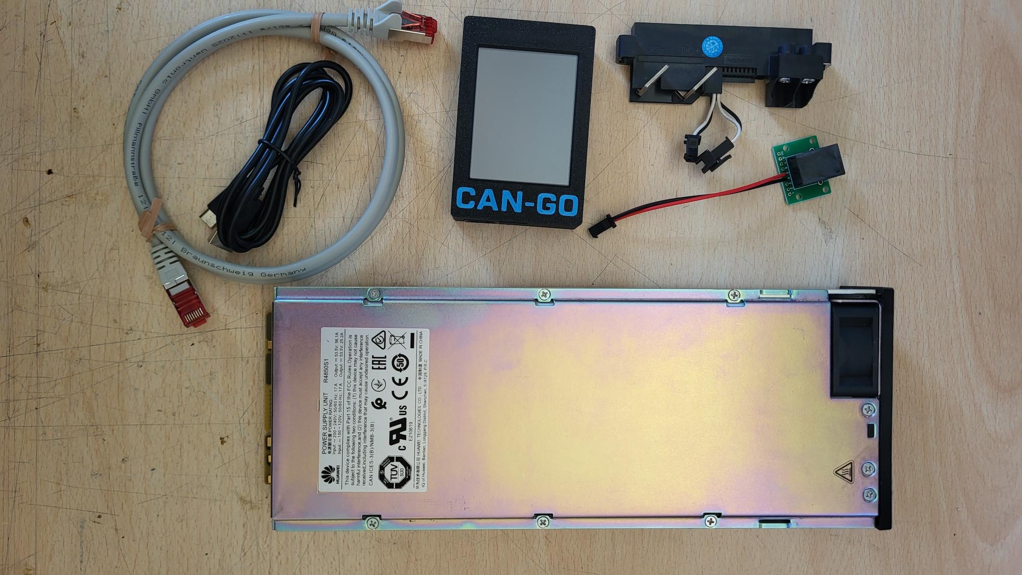 CAN-GO X kit with Huawei PSU and cables